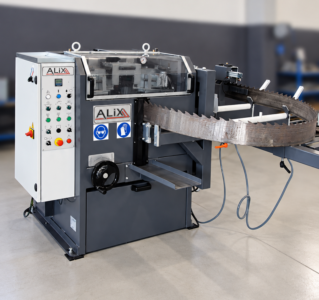 Rettifica elettronica per lame a nastro – Mod. RF 130